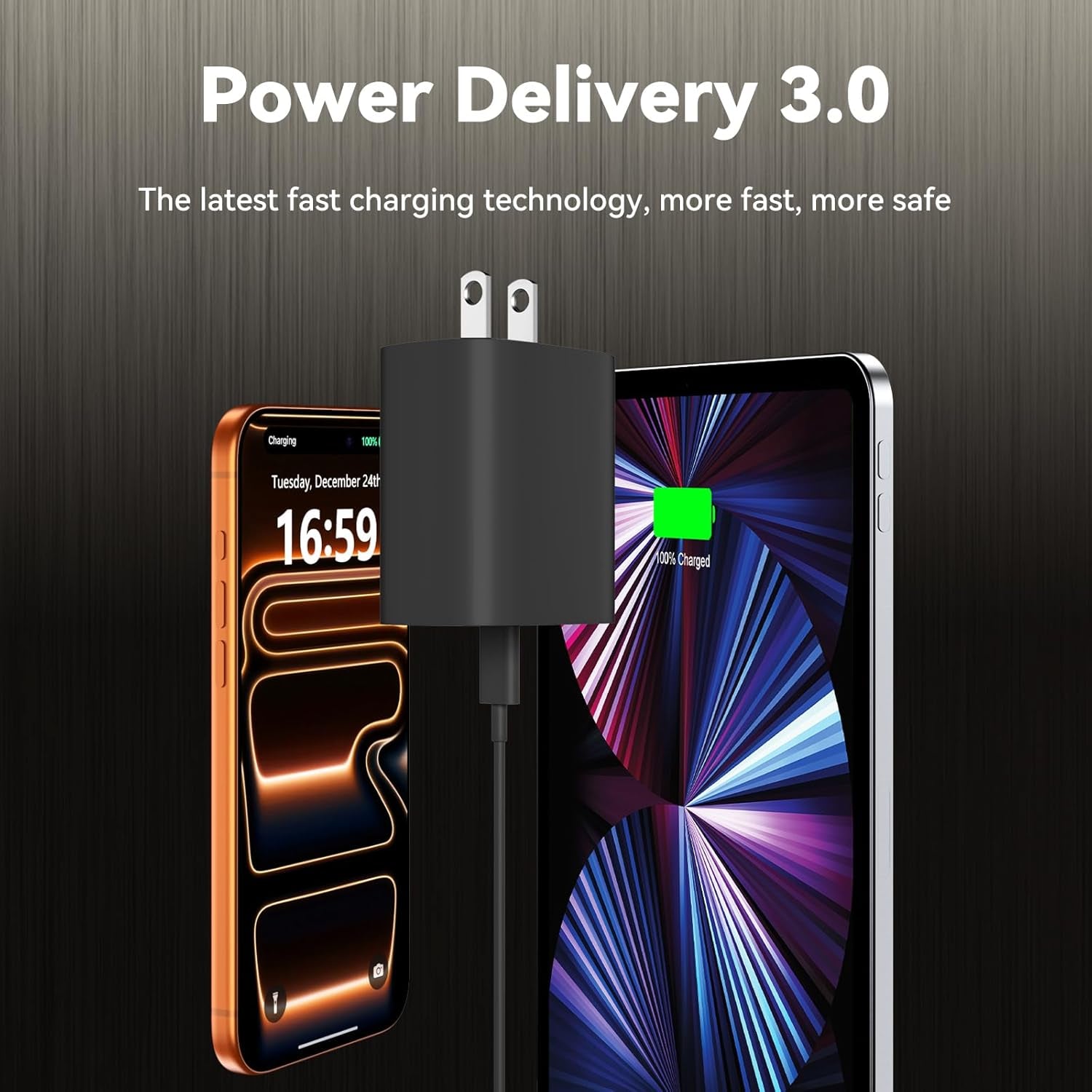 Phone 17 16 15 Pro Max Charger Fast Charging, 10 FT Long USB C Charger Cord with 20W Type C Fast Phone Charging Block for Phone 17/17 Pro/17 Pro Max/Air, for Phone 16 15 Pro Max Plus, Ipad, Android